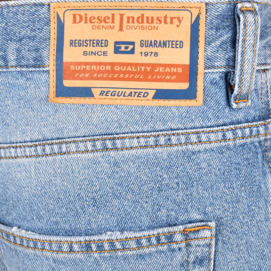Image number 3 for Diesel Denim Regular Shorts Blue