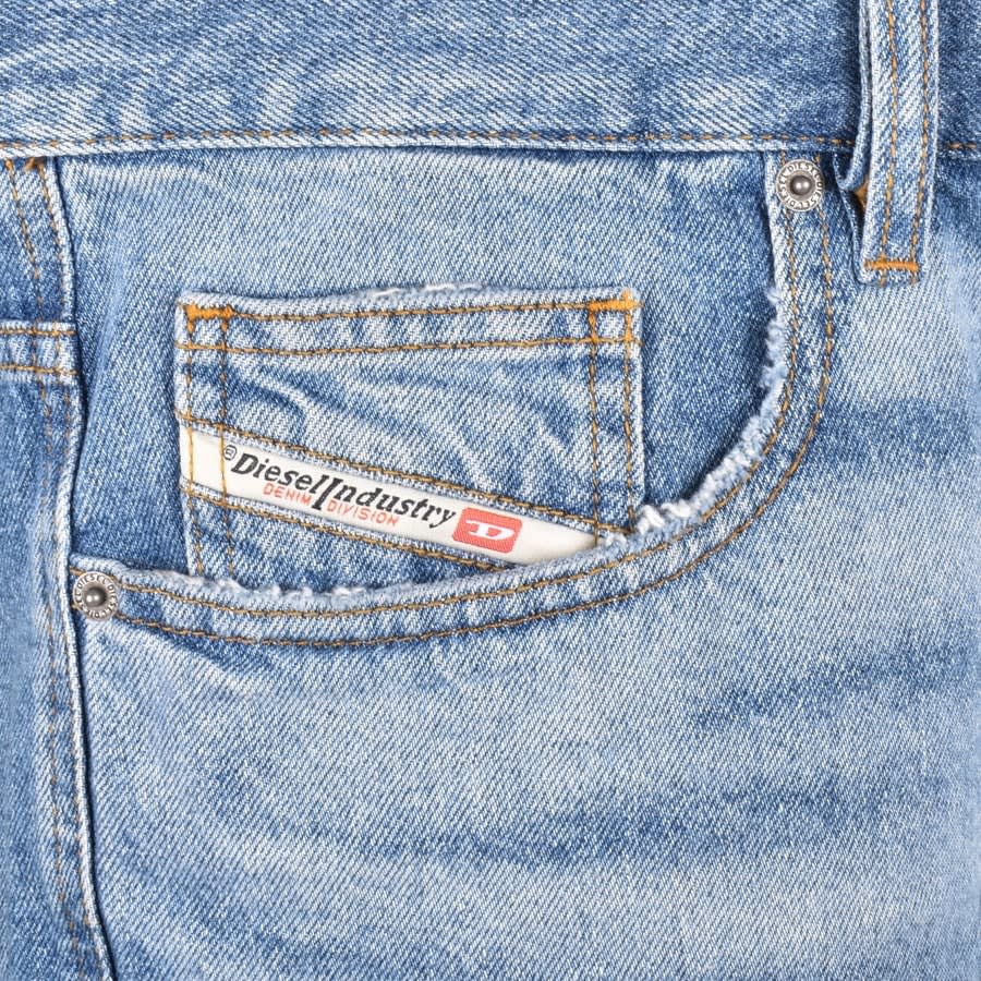Image number 4 for Diesel Denim Regular Shorts Blue