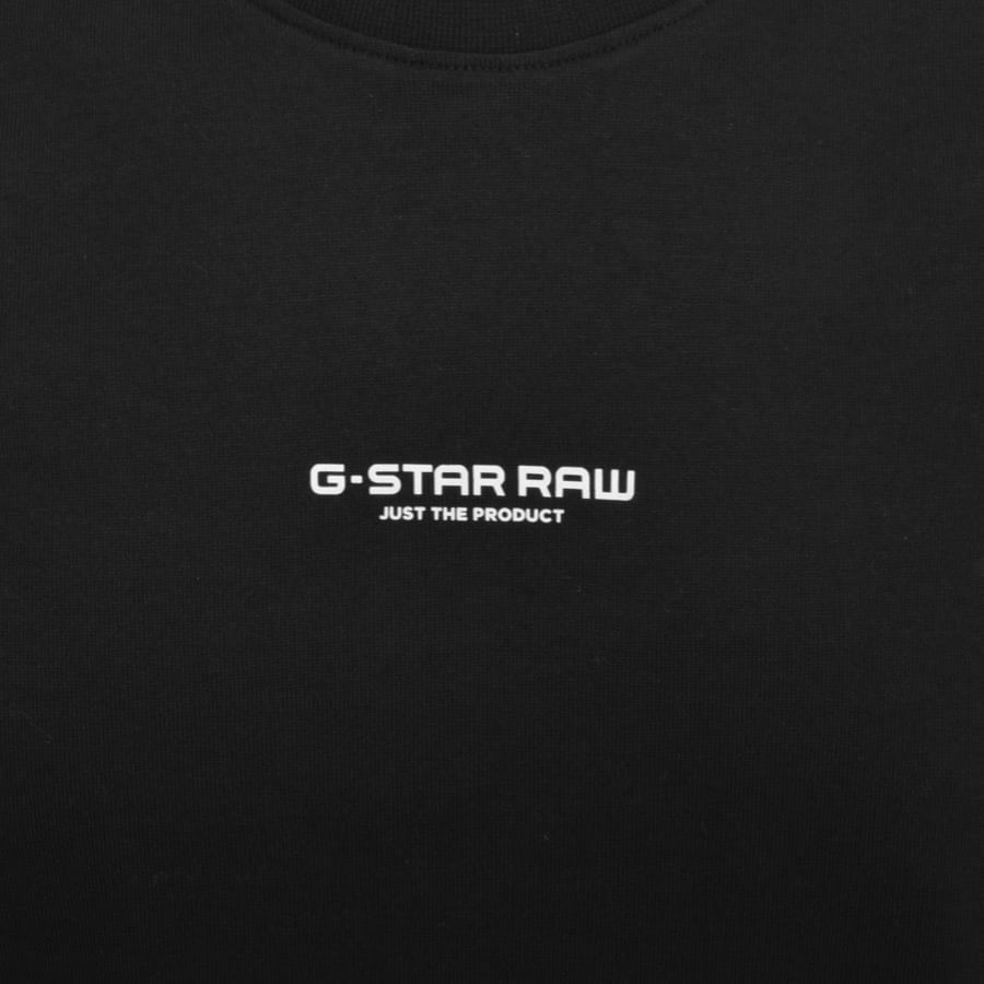 Image number 3 for G Star Raw Boxy Logo T Shirt Black