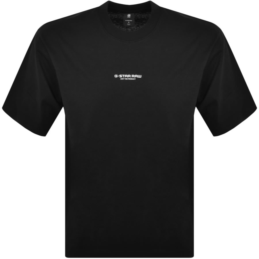 Image number 1 for G Star Raw Boxy Logo T Shirt Black