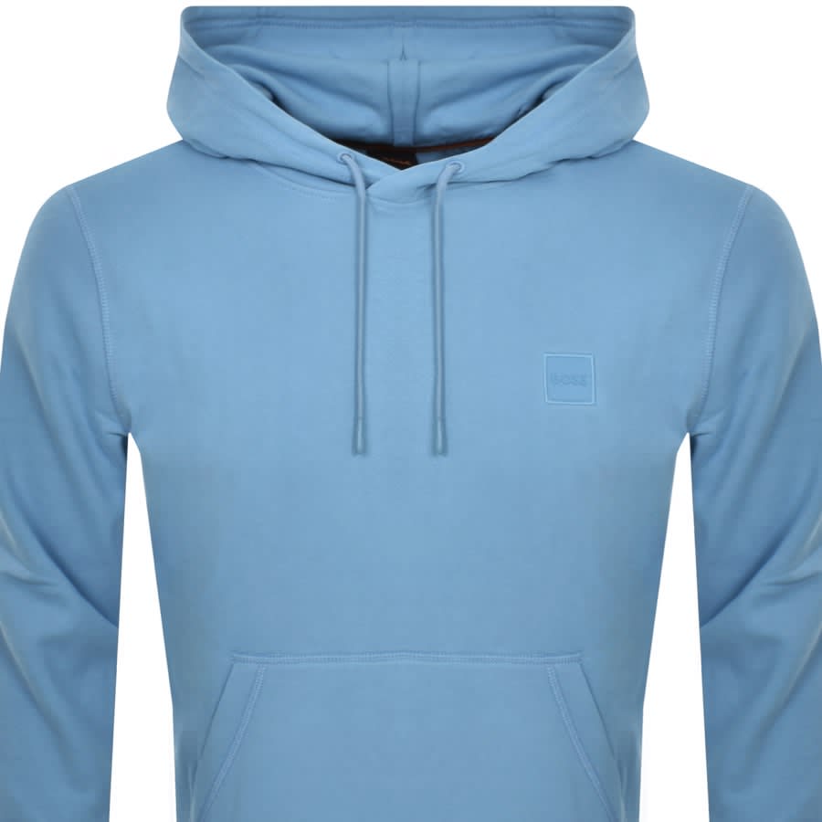 Image number 2 for BOSS Wetalk Pullover Hoodie Blue