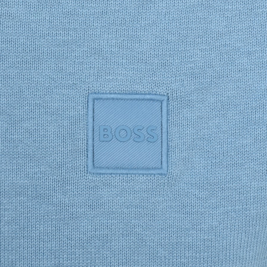 Image number 3 for BOSS Kanovano Knit Jumper Blue