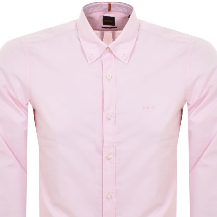 Image number 2 for BOSS Rickert Long Sleeved Shirt Pink