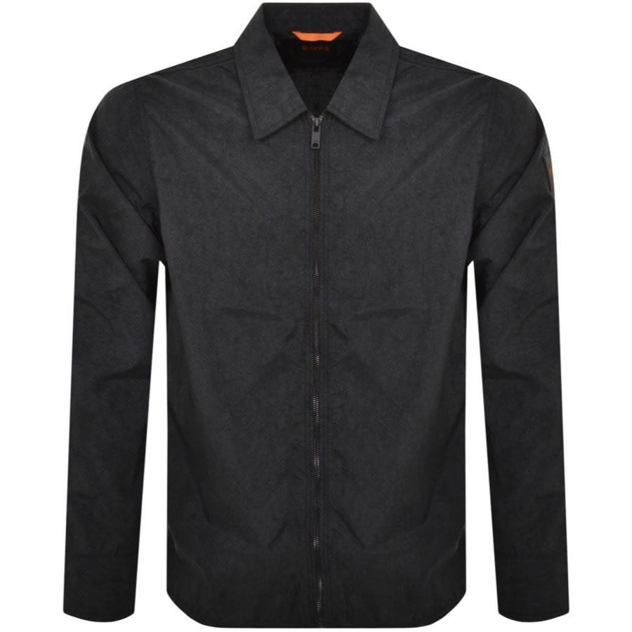 Image number 2 for BOSS Lovvy Full Zip Overshirt Black