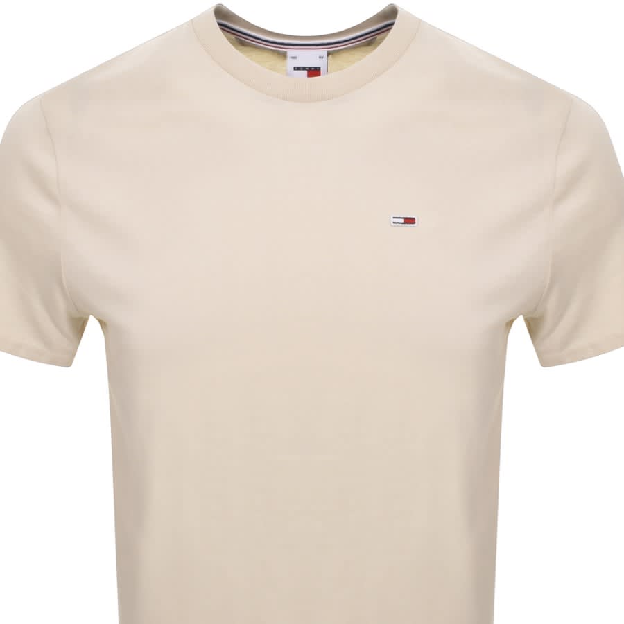 Image number 2 for Tommy Jeans Classic T Shirt Beige