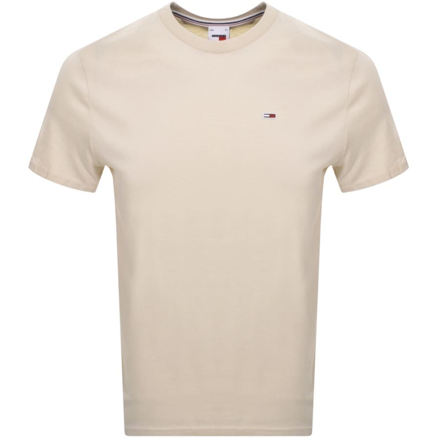 Image number 1 for Tommy Jeans Classic T Shirt Beige