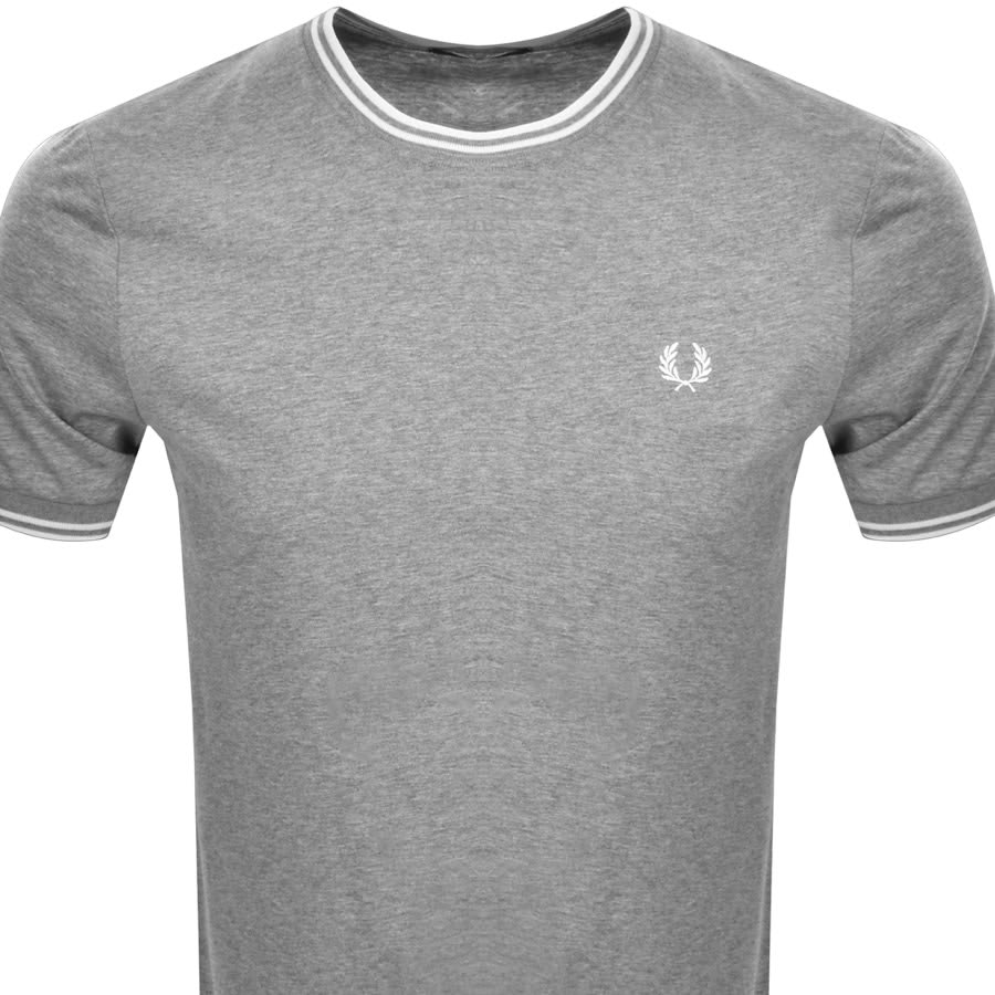Image number 2 for Fred Perry Twin Tipped T Shirt Grey