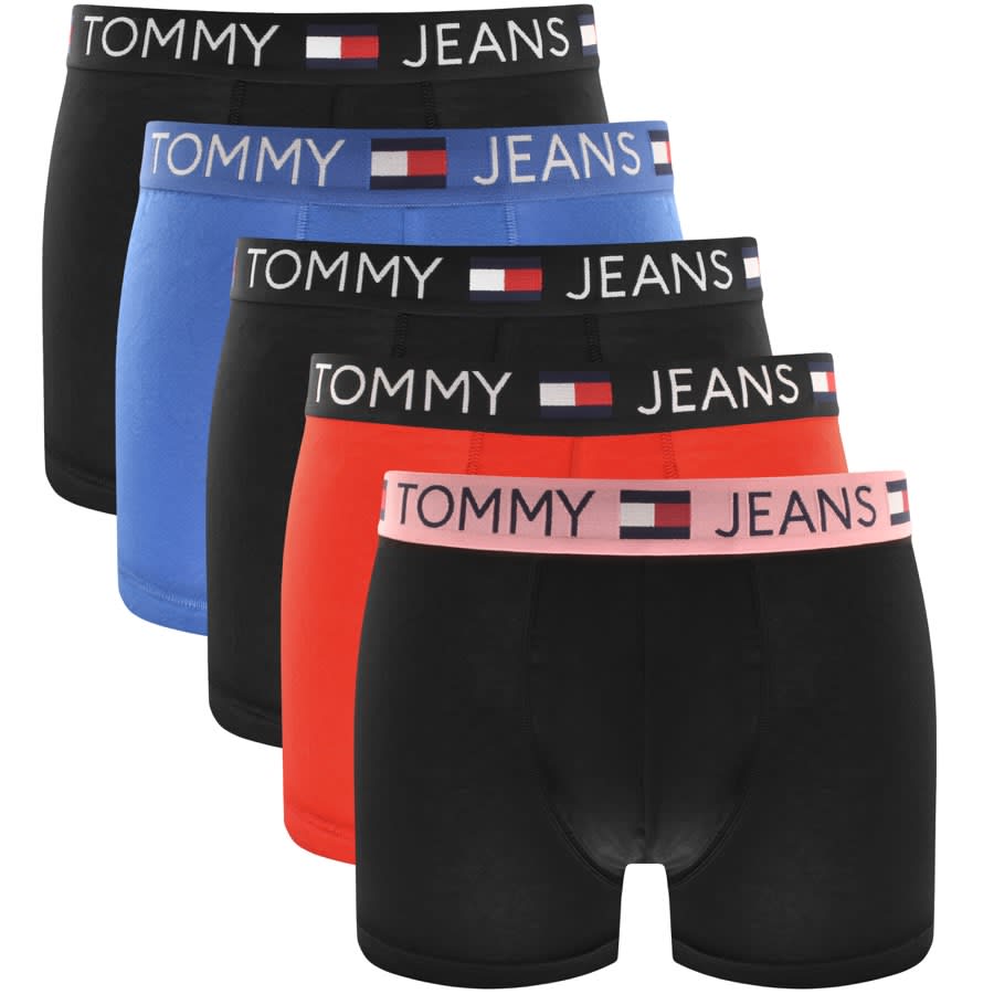 Image number 1 for Tommy Jeans 5 Pack Boxer Trunks