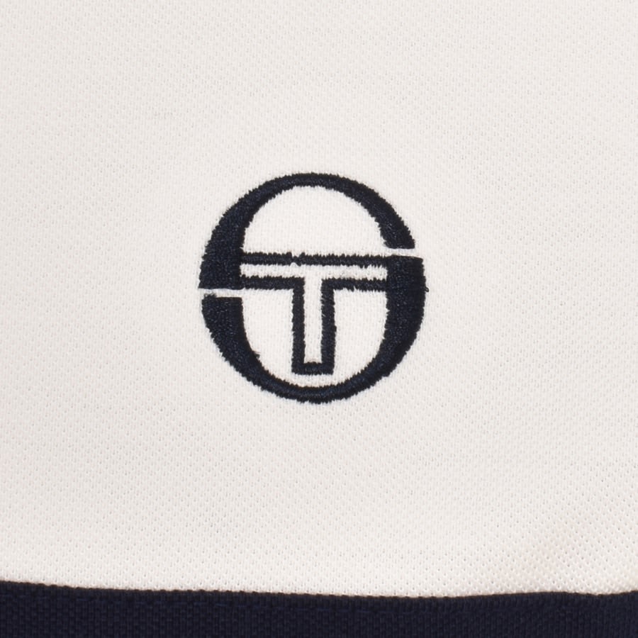 Image number 3 for Sergio Tacchini Supermac Polo T Shirt Cream