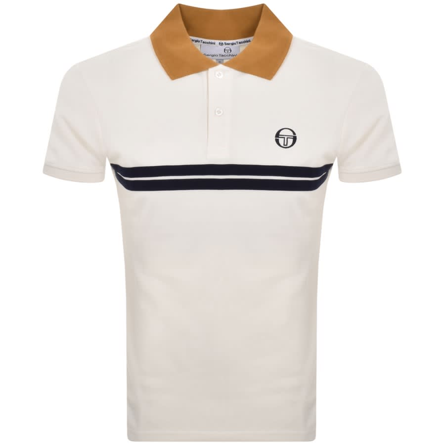 Image number 1 for Sergio Tacchini Supermac Polo T Shirt Cream