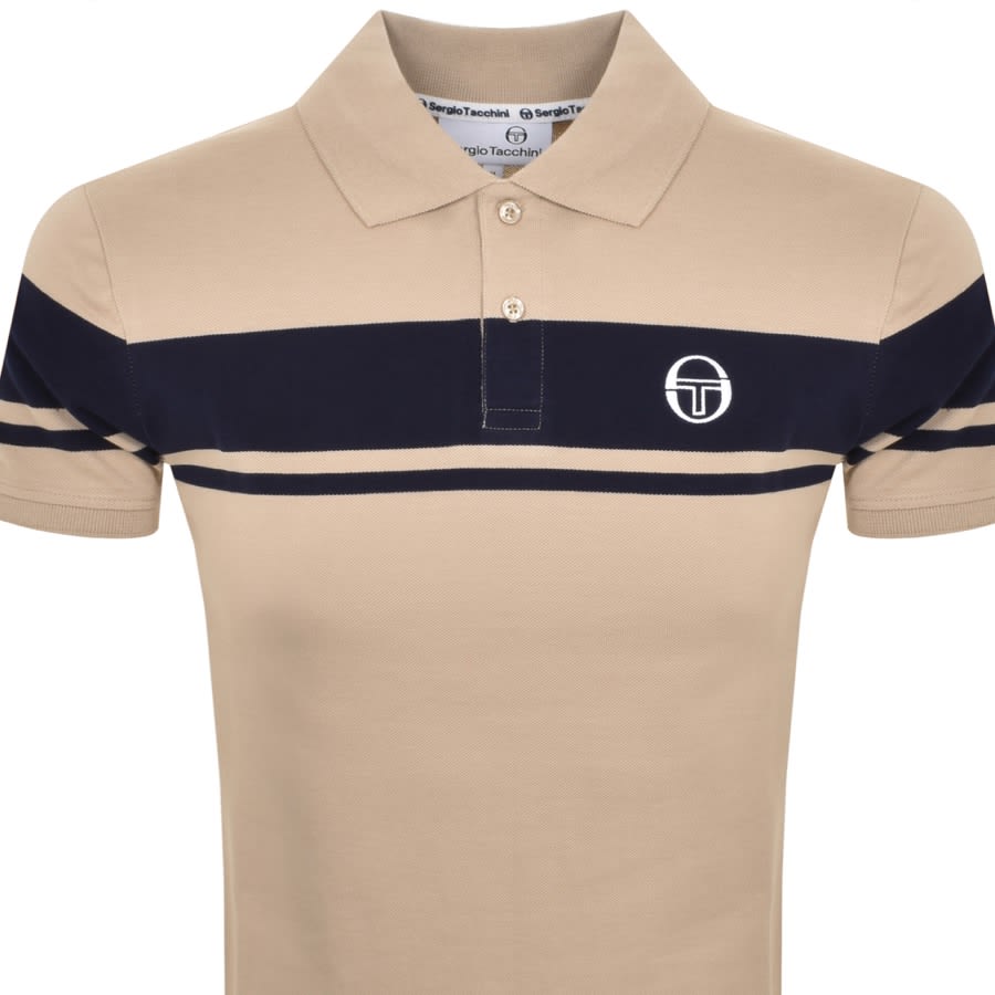 Image number 2 for Sergio Tacchini Young Line Polo T Shirt Brown