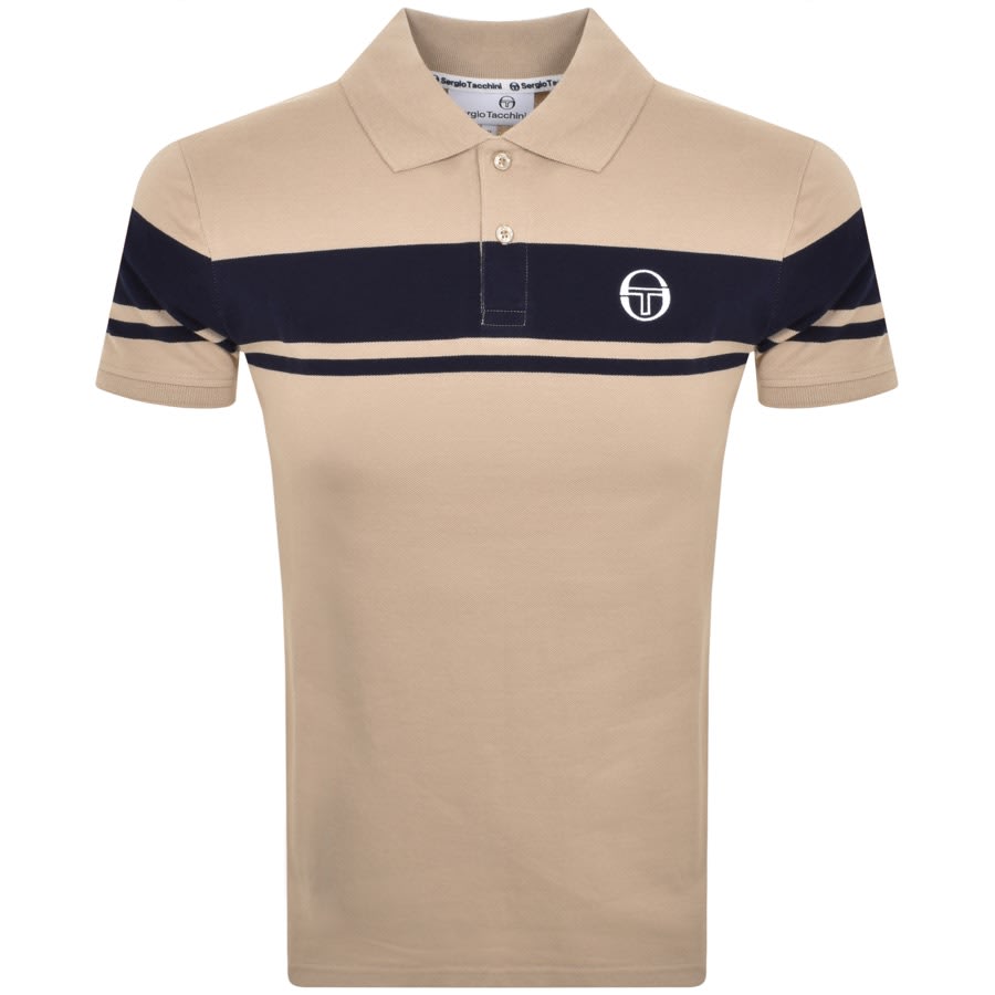 Image number 1 for Sergio Tacchini Young Line Polo T Shirt Brown