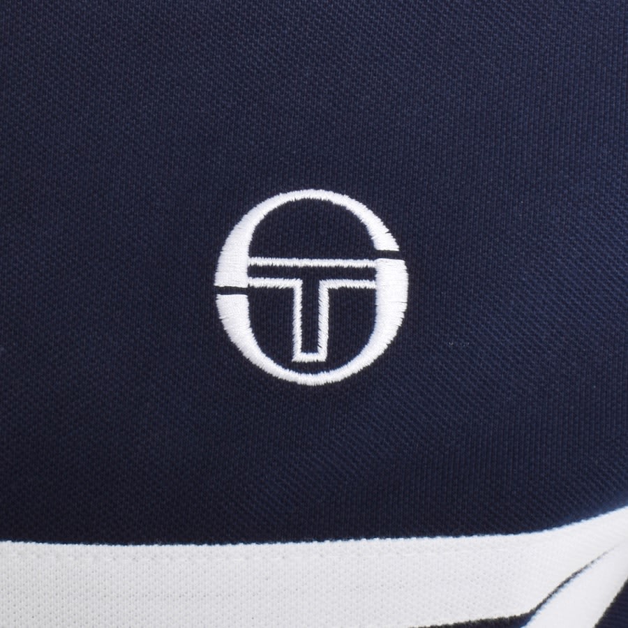 Image number 3 for Sergio Tacchini Supermac Polo T Shirt Navy