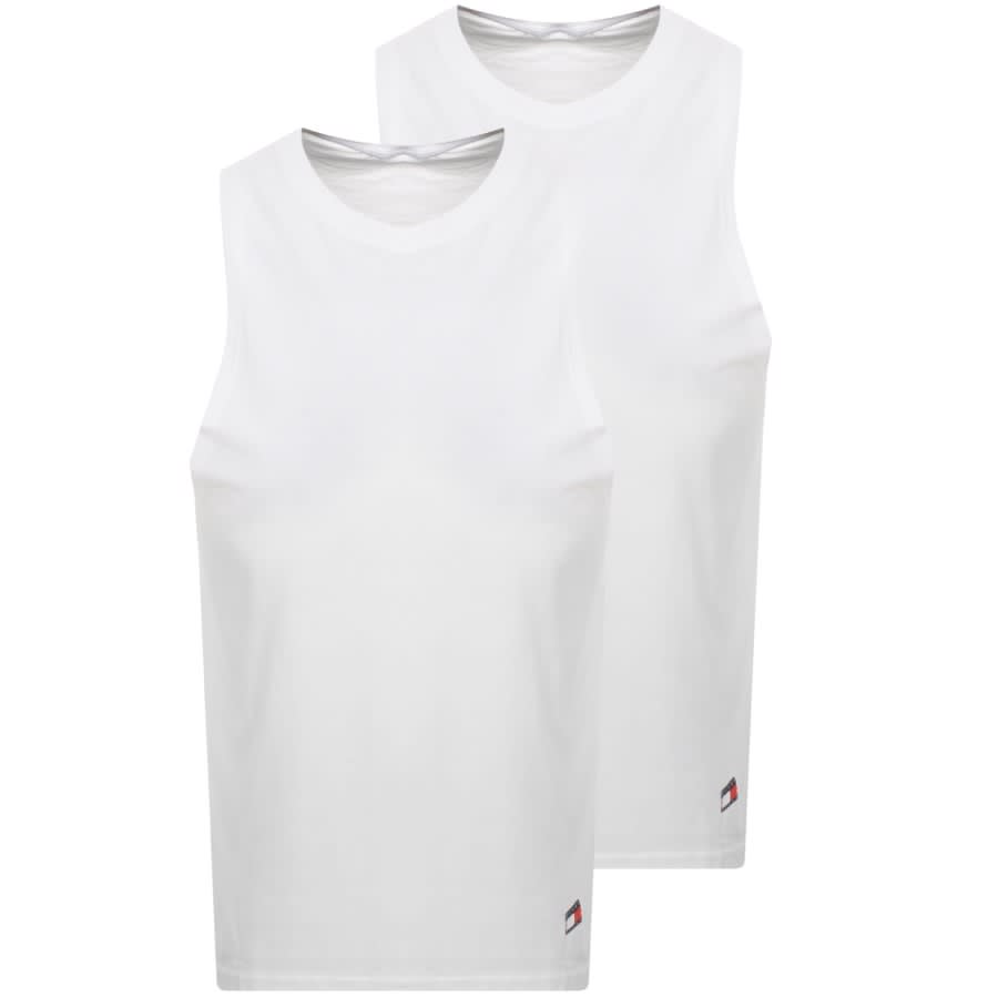 Image number 1 for Tommy Jeans 2 Pack Vests White