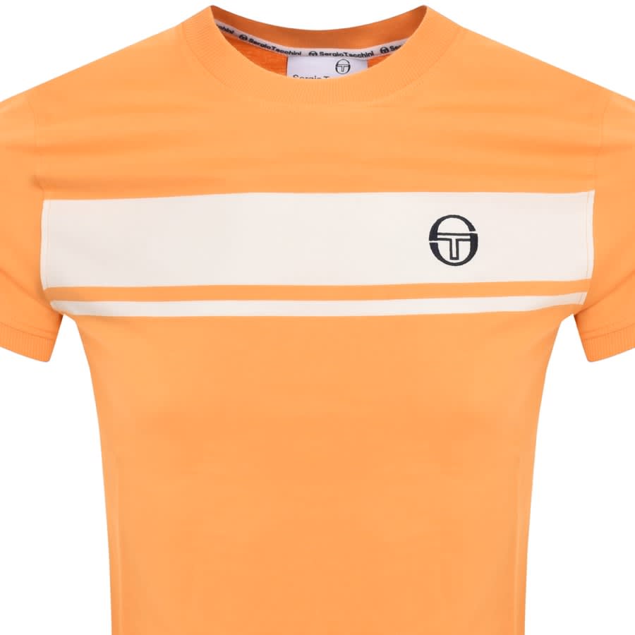 Image number 2 for Sergio Tacchini Logo T Shirt Orange