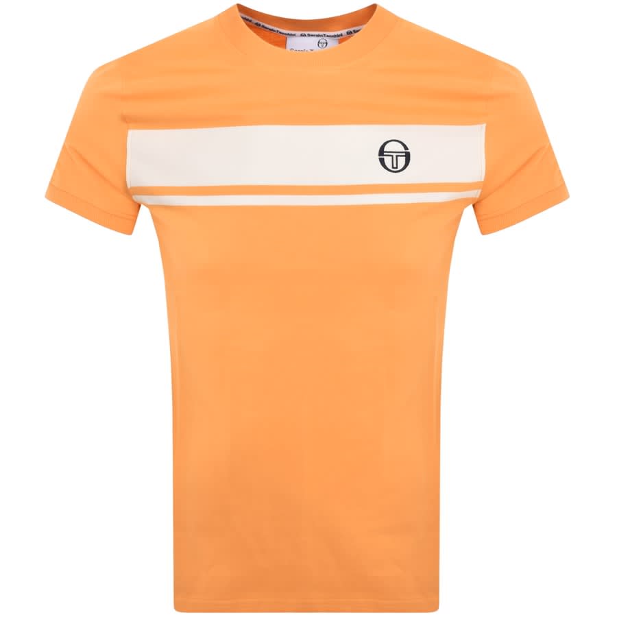 Image number 1 for Sergio Tacchini Logo T Shirt Orange