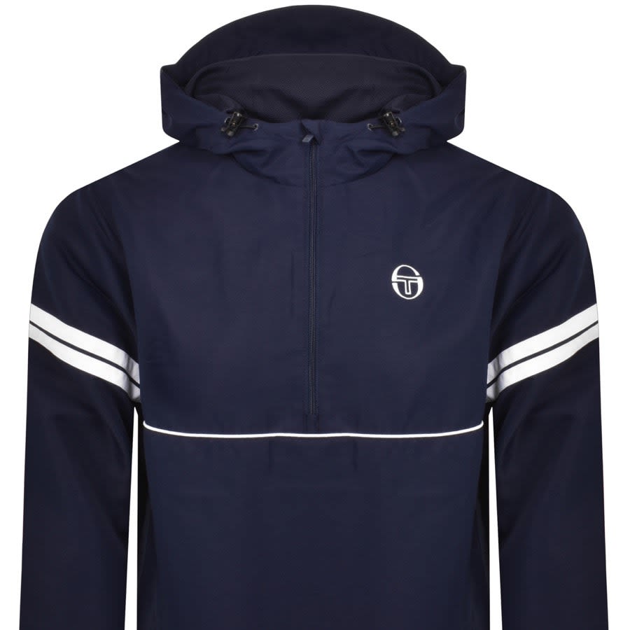 Image number 2 for Sergio Tacchini Orion Anorak Jacket Navy