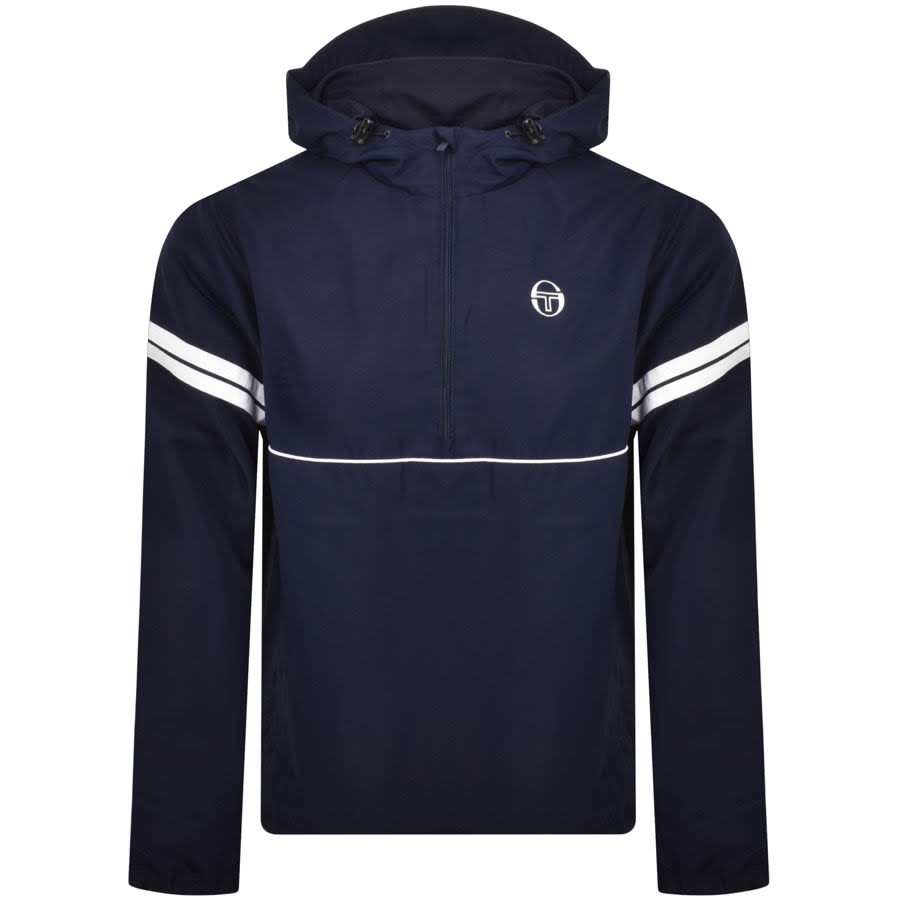 Image number 1 for Sergio Tacchini Orion Anorak Jacket Navy