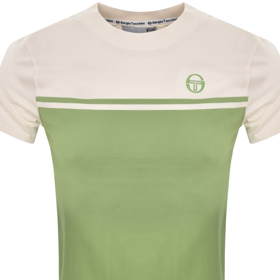 Image number 2 for Sergio Tacchini Silvio Logo T Shirt Green