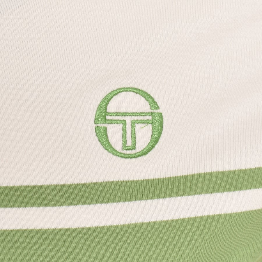 Image number 3 for Sergio Tacchini Silvio Logo T Shirt Green