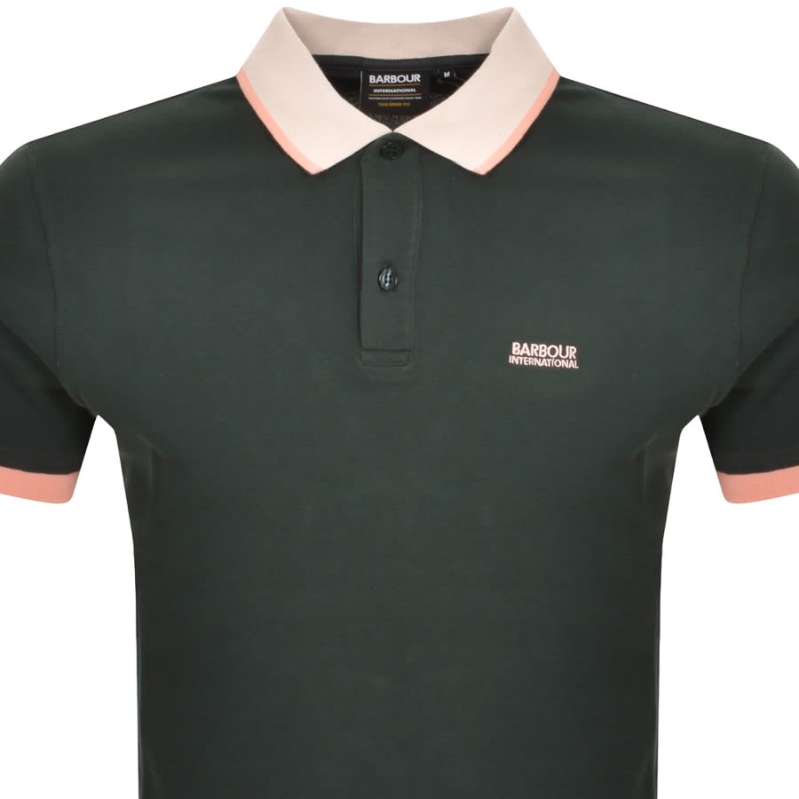 Image number 2 for Barbour International Howell Polo T Shirt Green