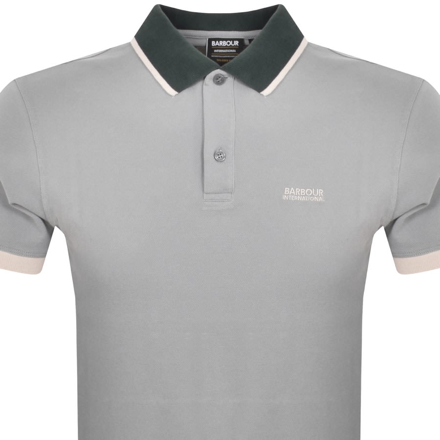 Image number 2 for Barbour International Howell Polo T Shirt Grey