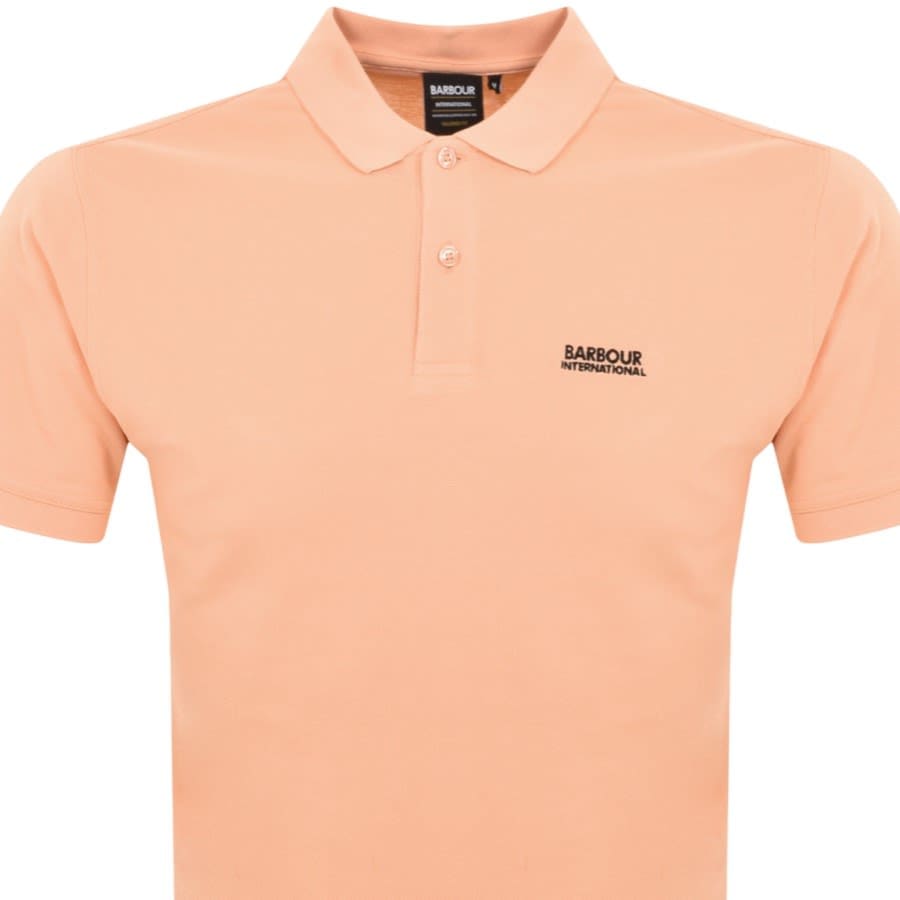 Image number 2 for Barbour International Tourer Polo T Shirt Orange