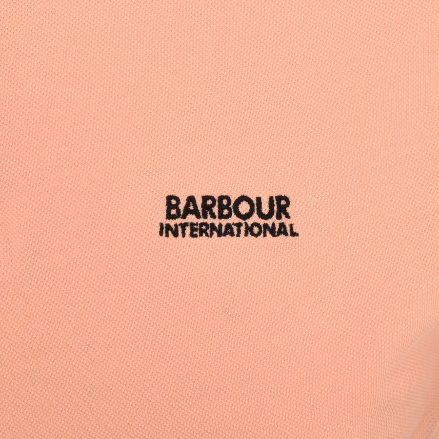 Image number 3 for Barbour International Tourer Polo T Shirt Orange