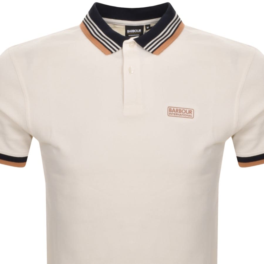 Image number 2 for Barbour International Francis Polo T Shirt Cream