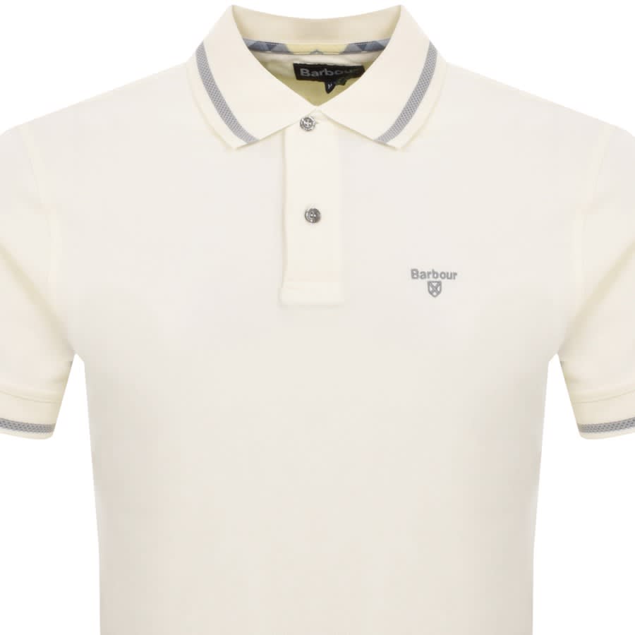 Image number 2 for Barbour Newbridge Polo T Shirt Cream