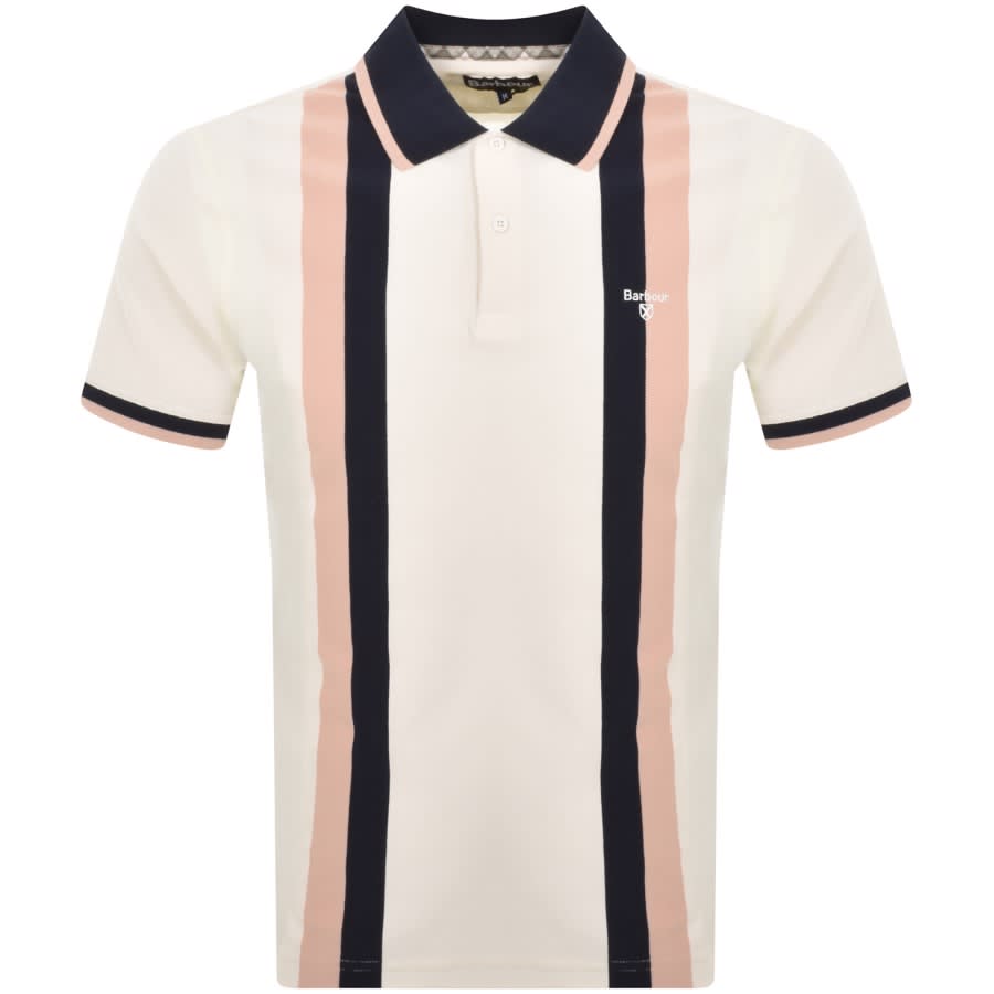 Image number 1 for Barbour Howdon Polo T Shirt Cream