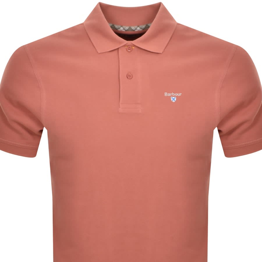 Image number 2 for Barbour Pique Polo T Shirt Pink