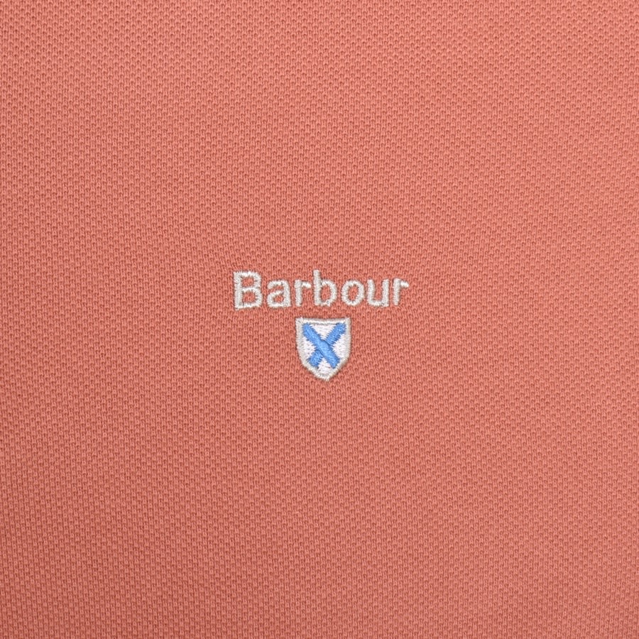 Image number 3 for Barbour Pique Polo T Shirt Pink