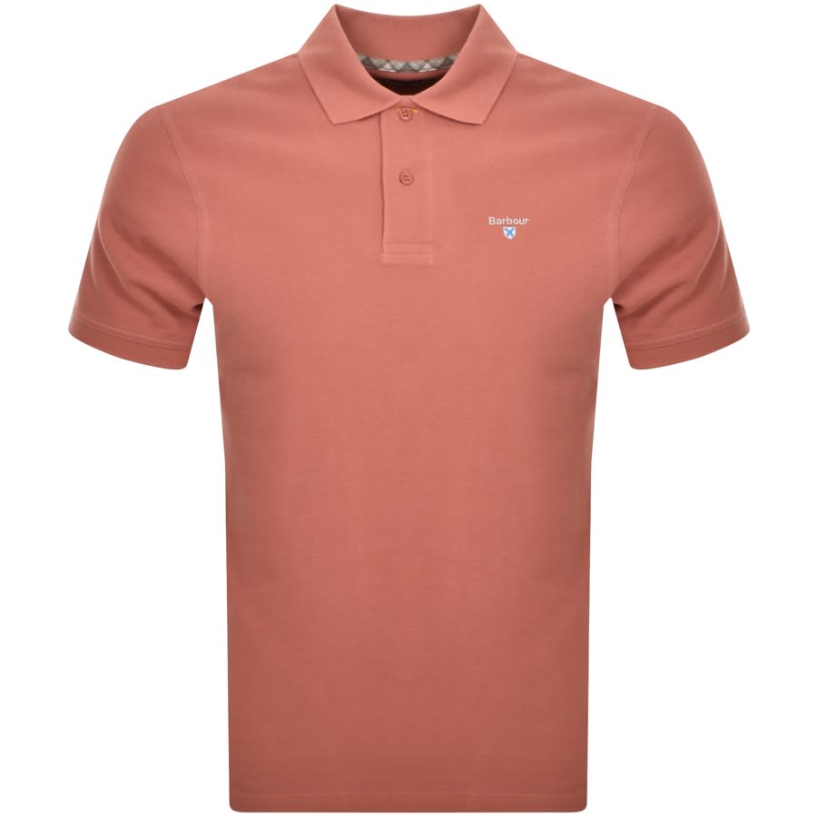 Image number 1 for Barbour Pique Polo T Shirt Pink