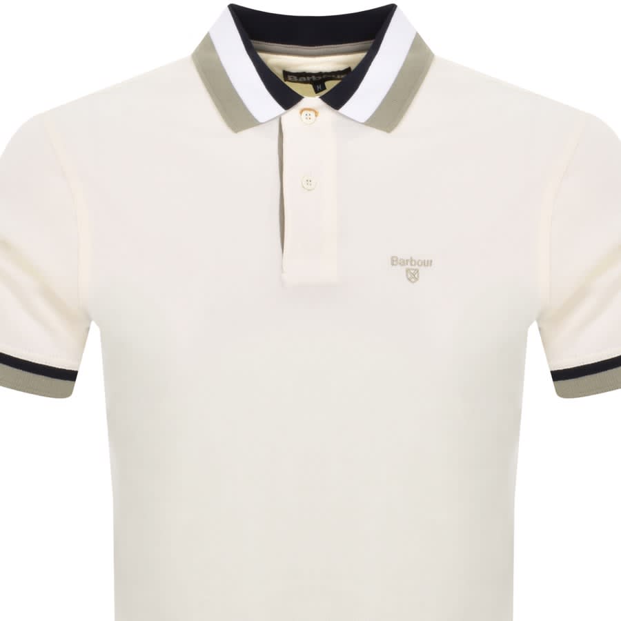 Image number 2 for Barbour Finkle Polo T Shirt Cream
