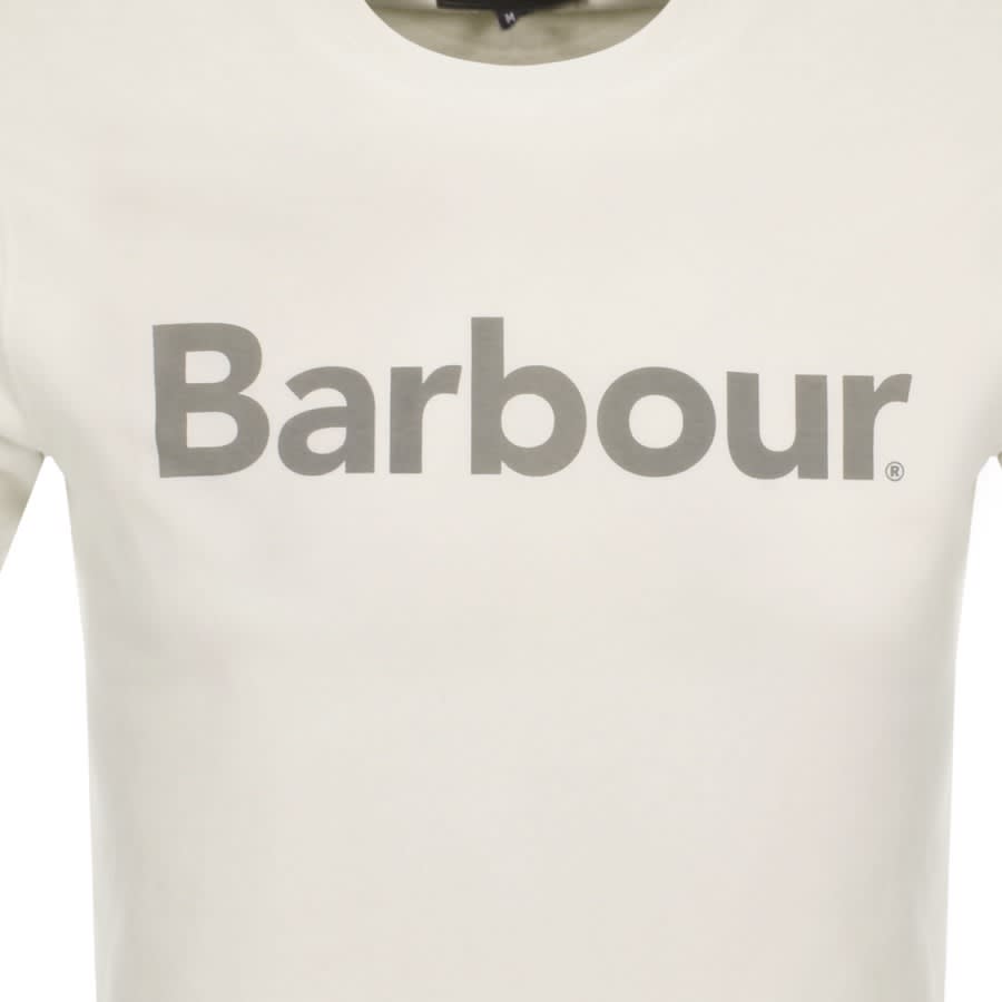 Image number 3 for Barbour Logo T Shirt Cream