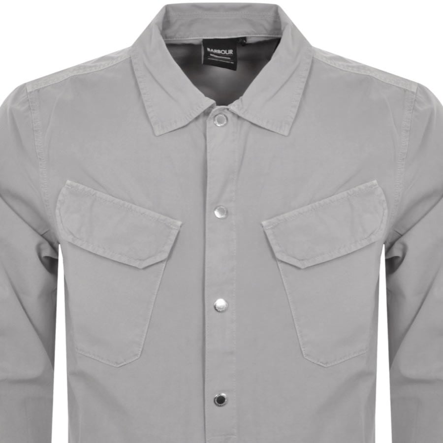 Image number 2 for Barbour International Gear Overshirt Grey