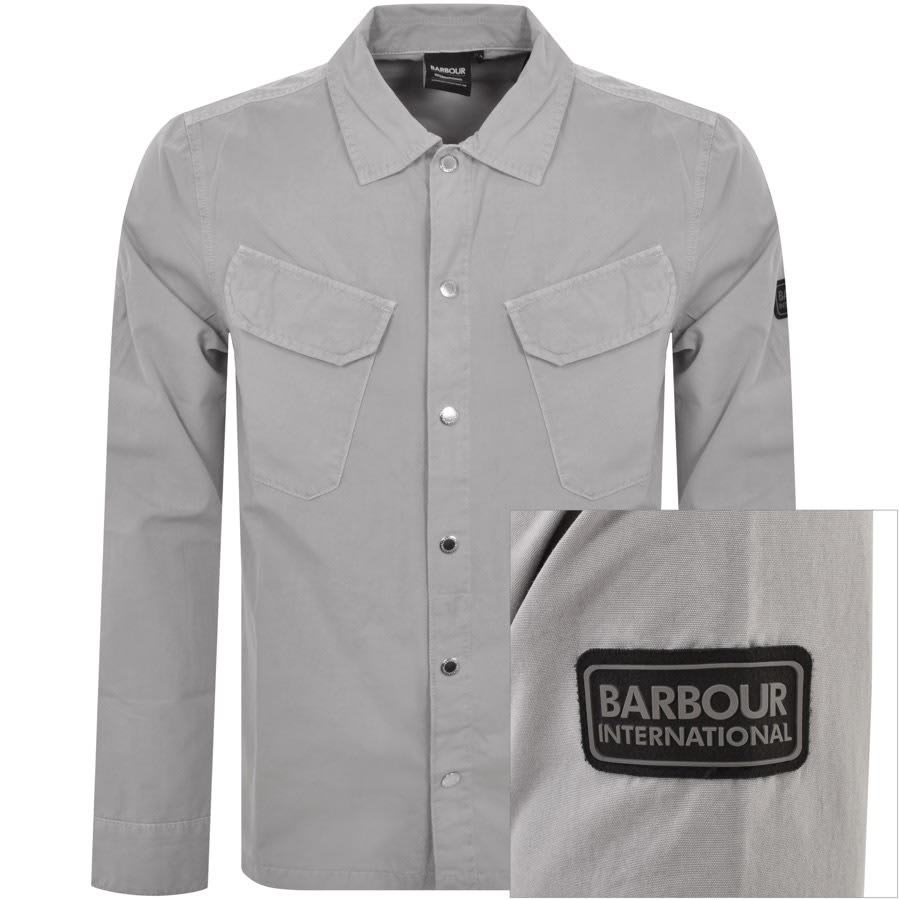 Image number 1 for Barbour International Gear Overshirt Grey