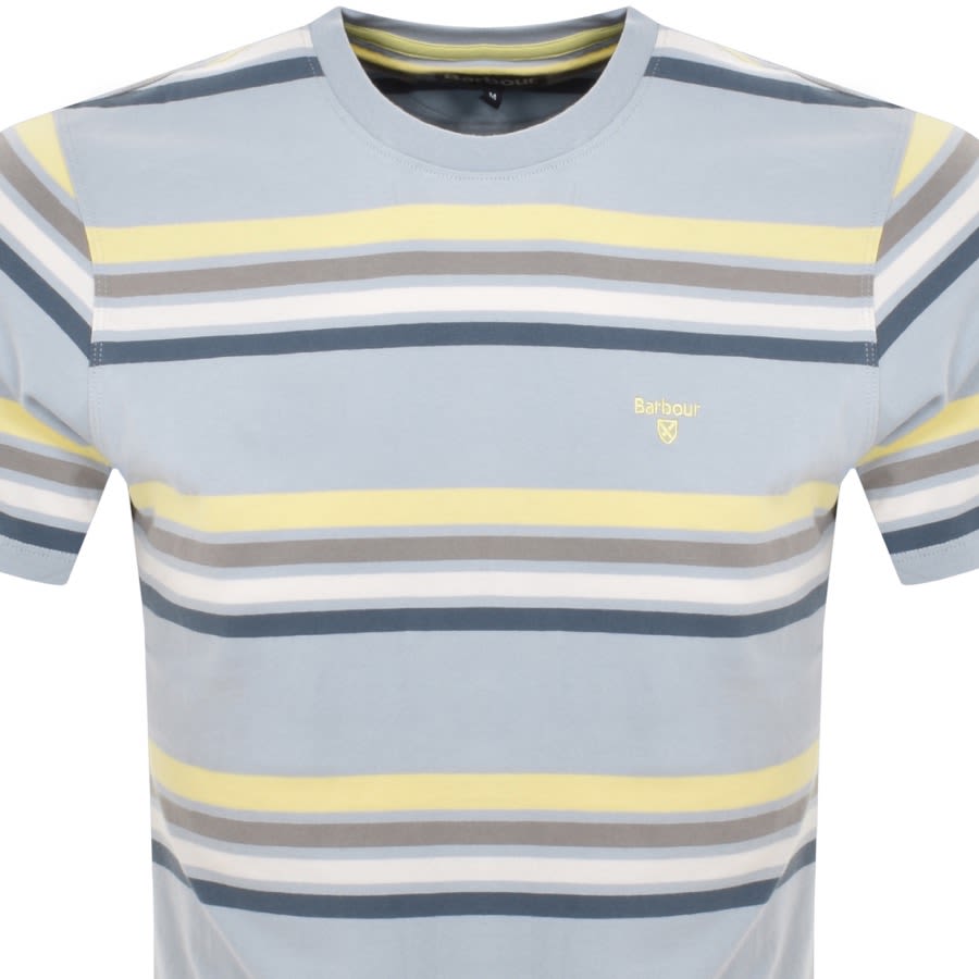Image number 2 for Barbour Hamstead Stripe T Shirt Blue