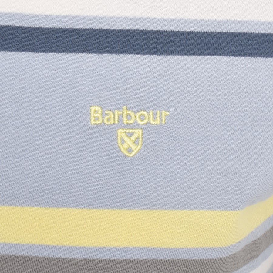 Image number 3 for Barbour Hamstead Stripe T Shirt Blue