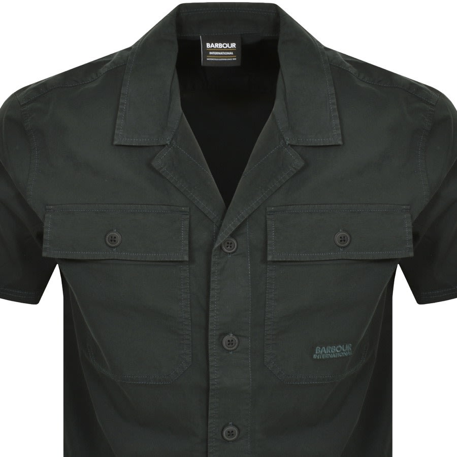 Image number 2 for Barbour International Short Sleeve Shirt Green