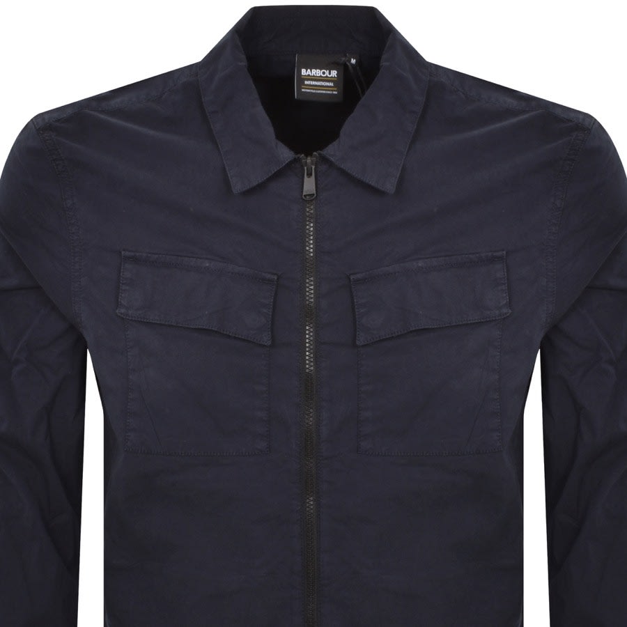 Image number 2 for Barbour International Parson Overshirt Navy