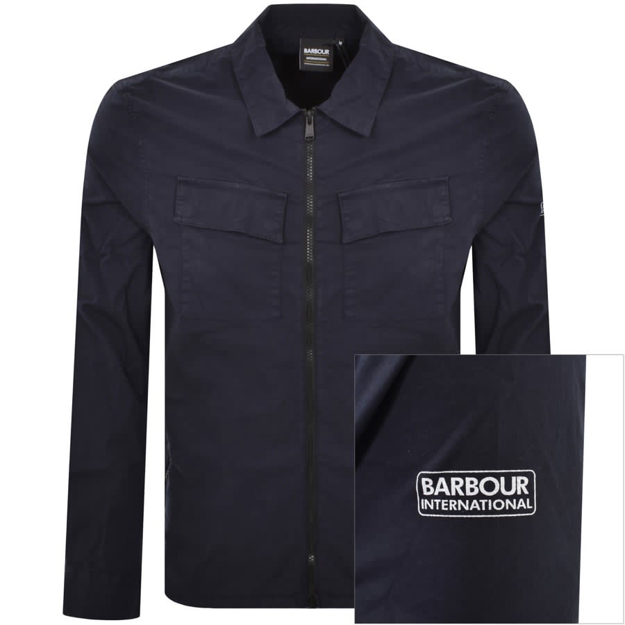 Image number 1 for Barbour International Parson Overshirt Navy