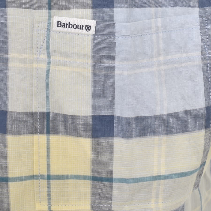 Image number 3 for Barbour Gordon Short Sleeved Shirt Blue