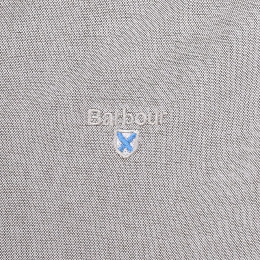 Image number 3 for Barbour Short Sleeved Oxtown Shirt Grey