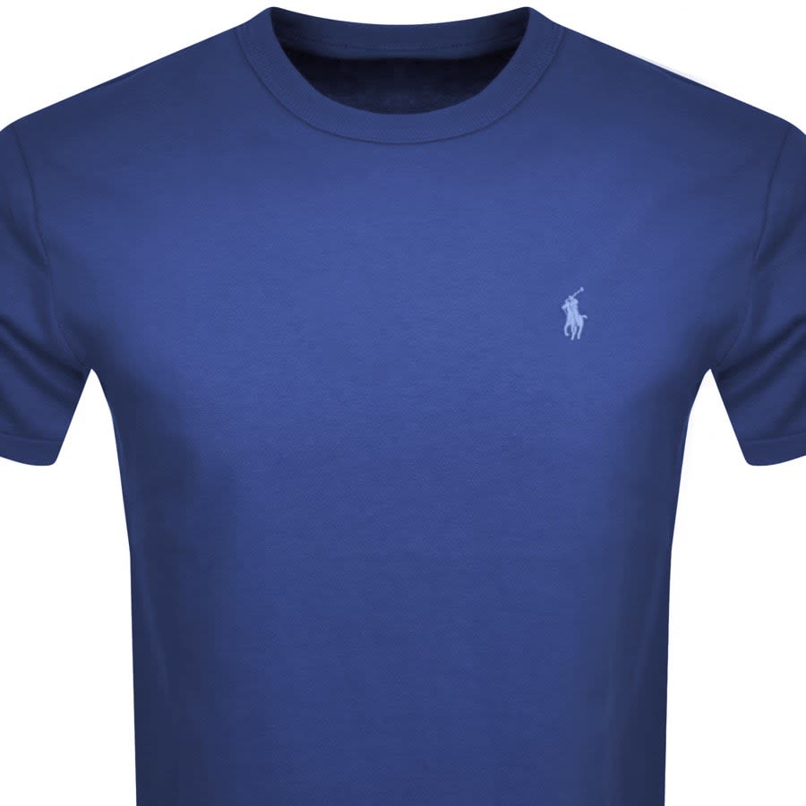 Image number 2 for Ralph Lauren Crew Neck Slim Fit T Shirt Blue