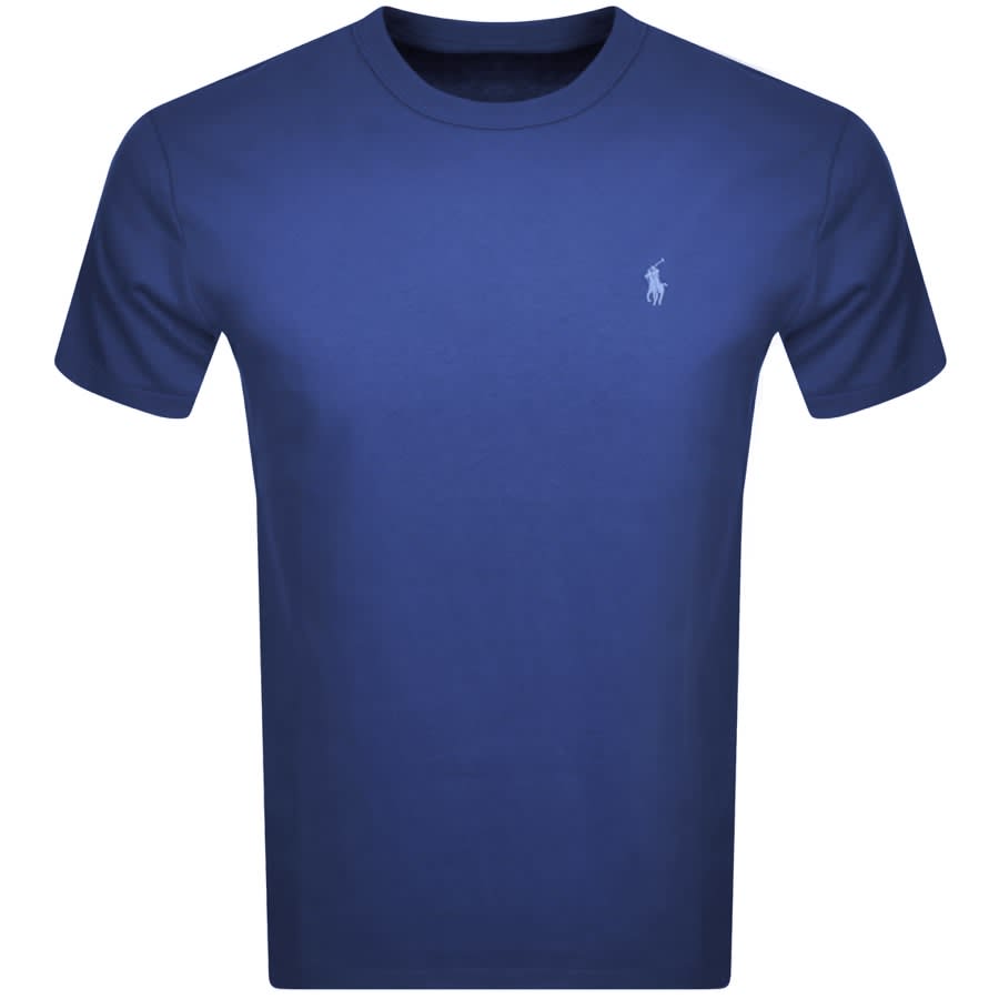 Image number 1 for Ralph Lauren Crew Neck Slim Fit T Shirt Blue