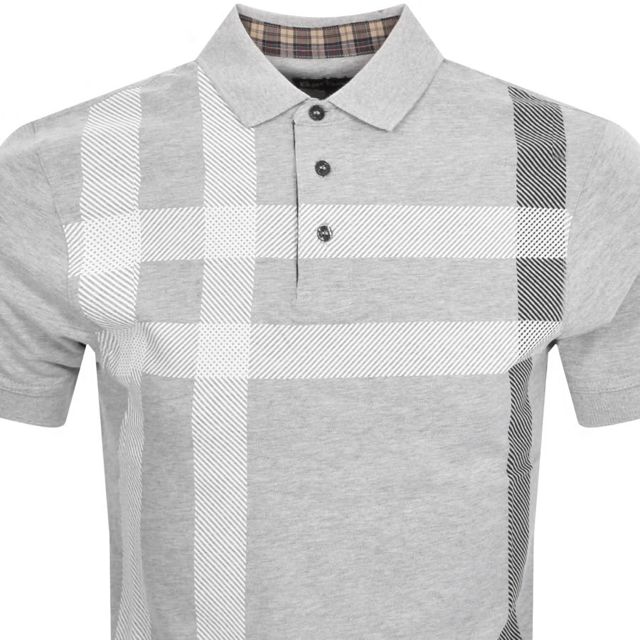 Image number 2 for Barbour Blaine Polo T Shirt Grey
