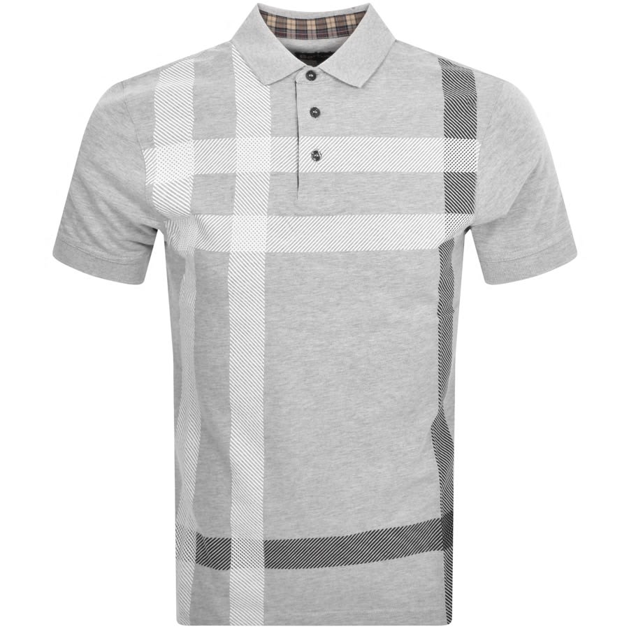 Image number 1 for Barbour Blaine Polo T Shirt Grey