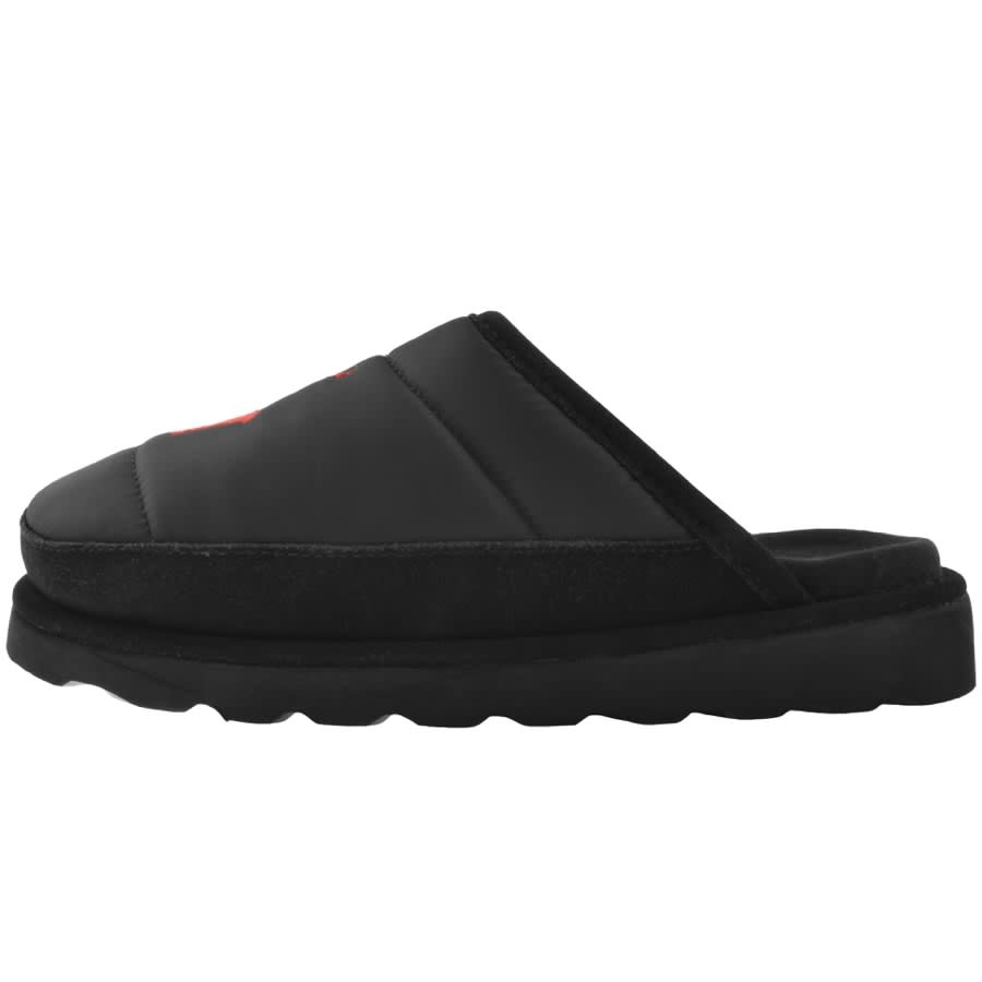 Image number 2 for Ralph Lauren Reade Scuff Slippers Black